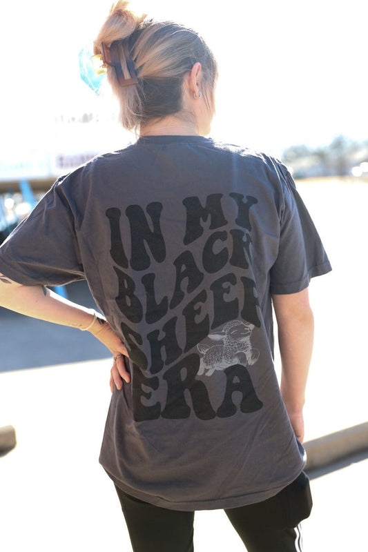 Black Sheep Graphic Tee Womens T Shirt or Crewneck Sweatshirt Grey