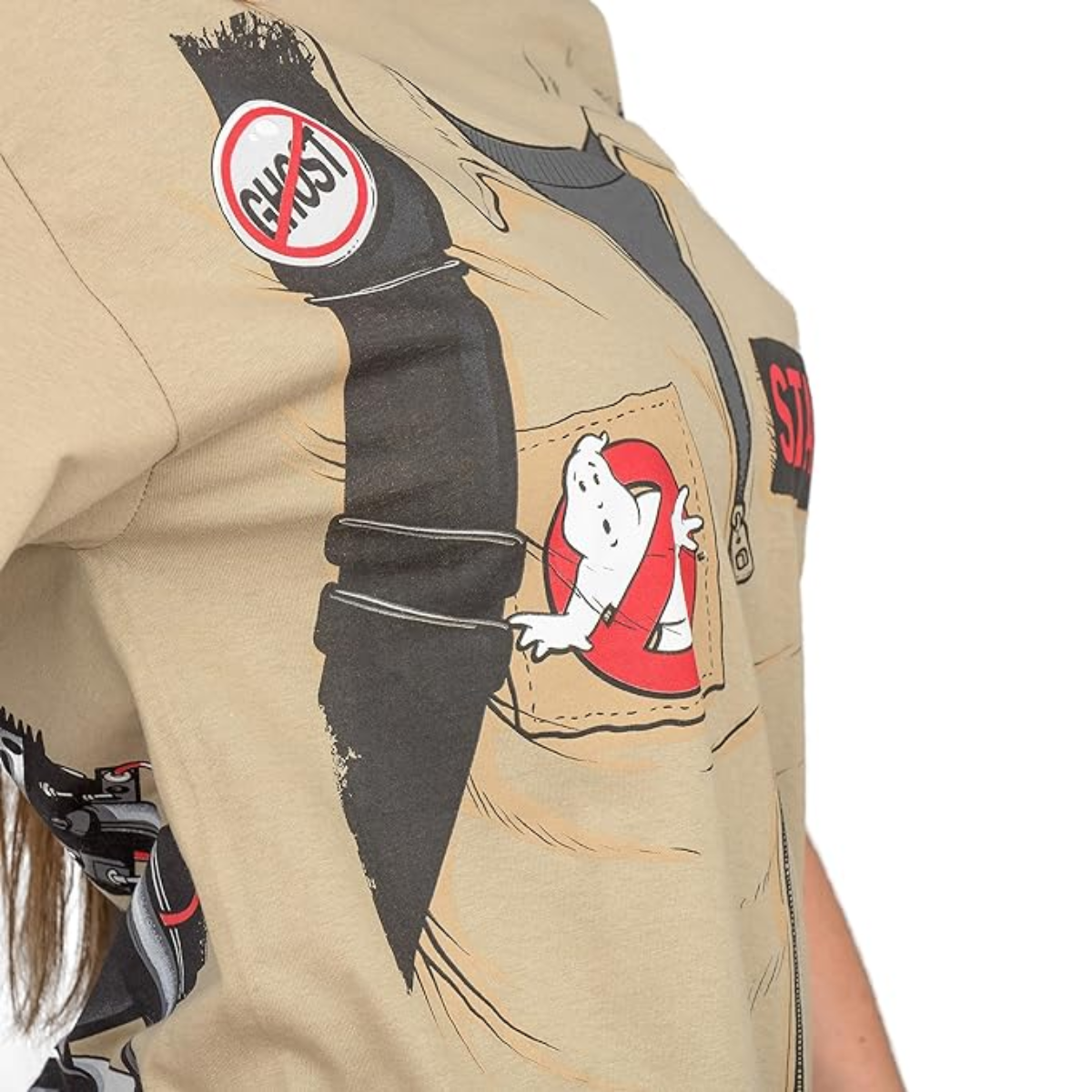 Ghostbuster Short Sleeve Costume T Shirt with Back Print