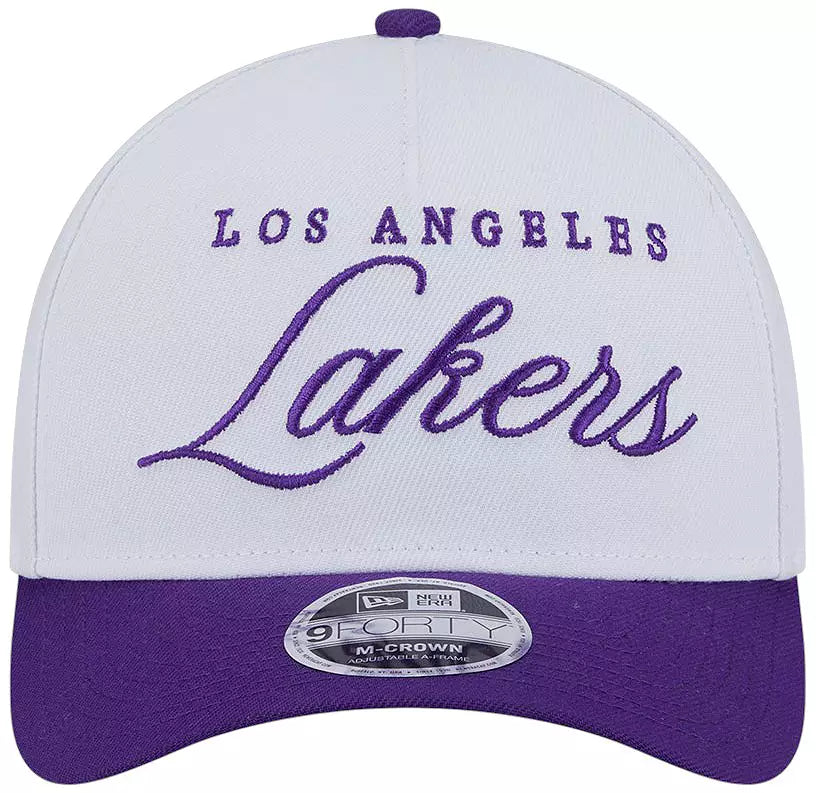 Los Angeles Lakers - 9Forty 2025 Draft M-Crown A-Frame Adjustable Hat New Era