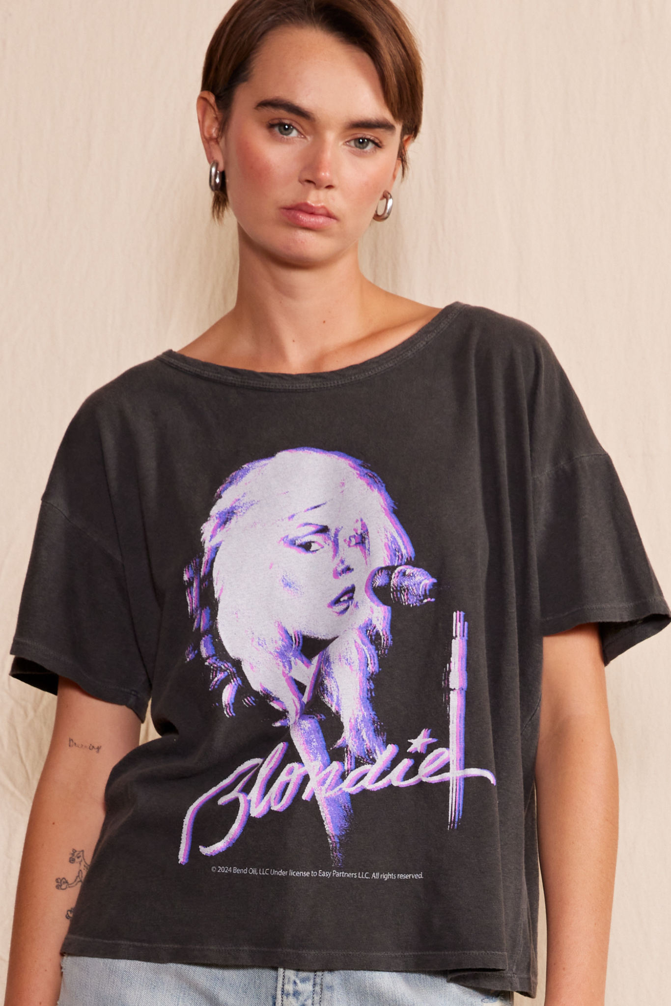 Blondie Sunday Girl Tee Womens T Shirt Black