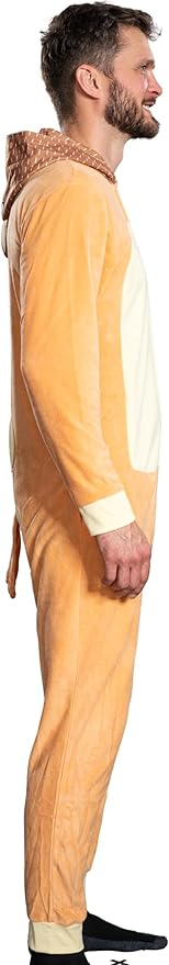 Adult Unisex Playful Colorful Dog Adult Halloween Costume Cosplay Zip Up Pajama Jumpsuit