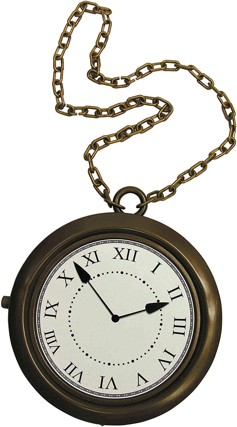 Rapper's Clock Necklace Hip Hop Oversized Old School Clock Accessory