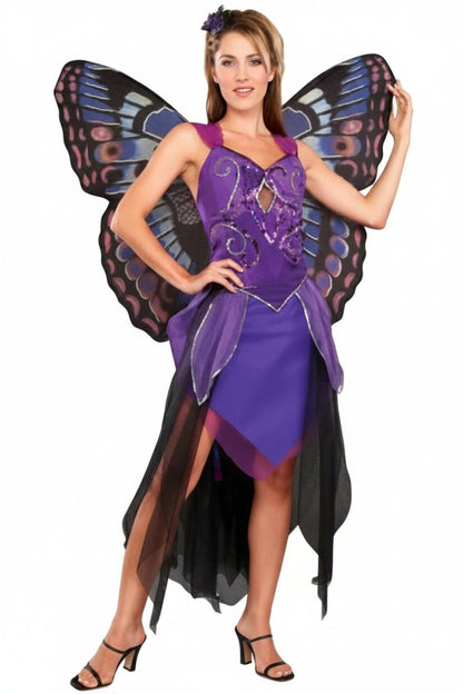 Women's Purple Butterfly Costume Standard