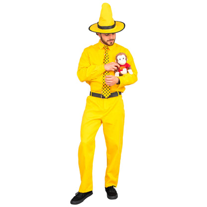 Deluxe Curious George Man In The Yellow Hat Costume Set