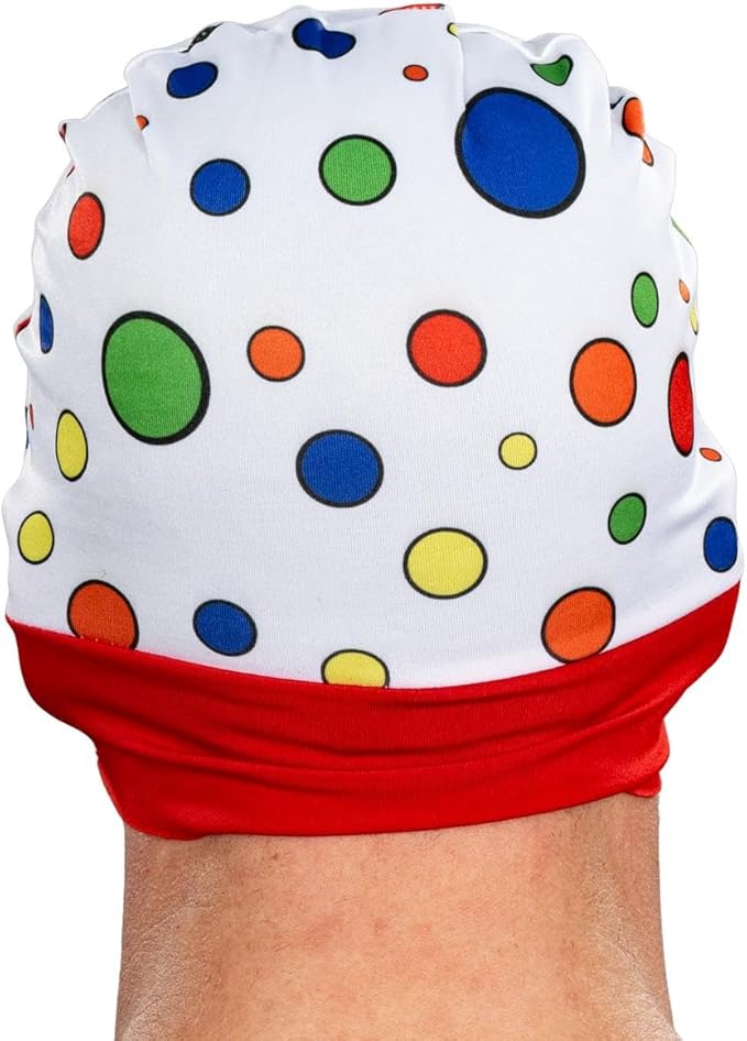 Polka-Dot Man Cosplay Halloween Cosplay Costume Jumpsuit and Mask Hat Set