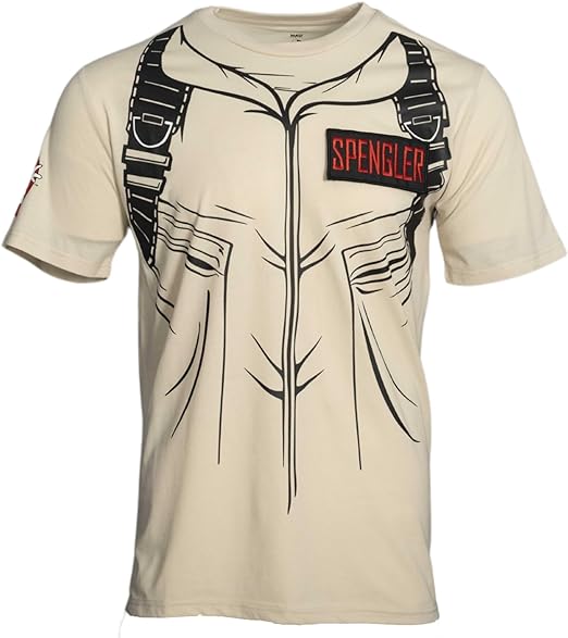 Ghostbusters Costume T Shirt with Four Interchangeable Name Patches