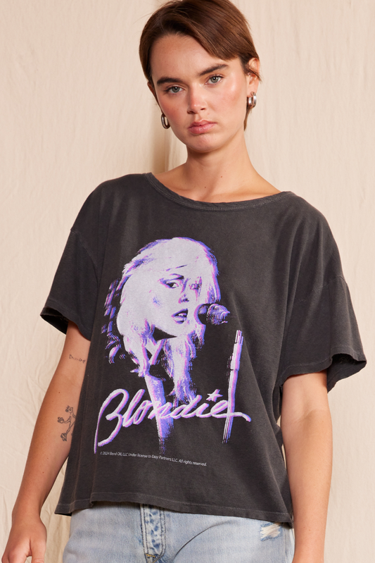 Blondie Sunday Girl Tee Womens T Shirt Black