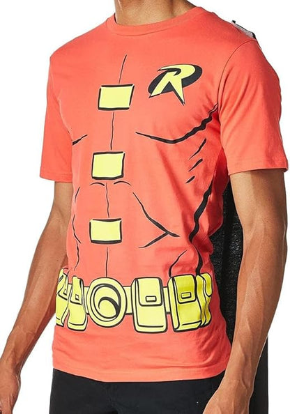 Robin T-Shirt With Cape And Mask DC Comics