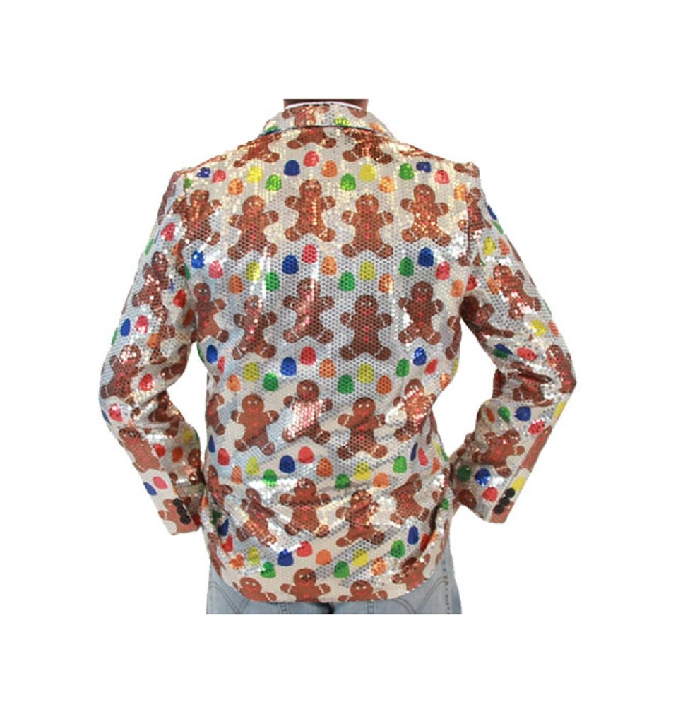 Sequin Gingerbread Man Blazer Jacket