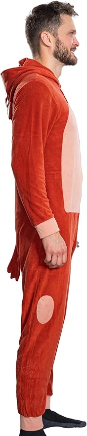 Adult Unisex Playful Colorful Dog Adult Halloween Costume Cosplay Zip Up Pajama Jumpsuit