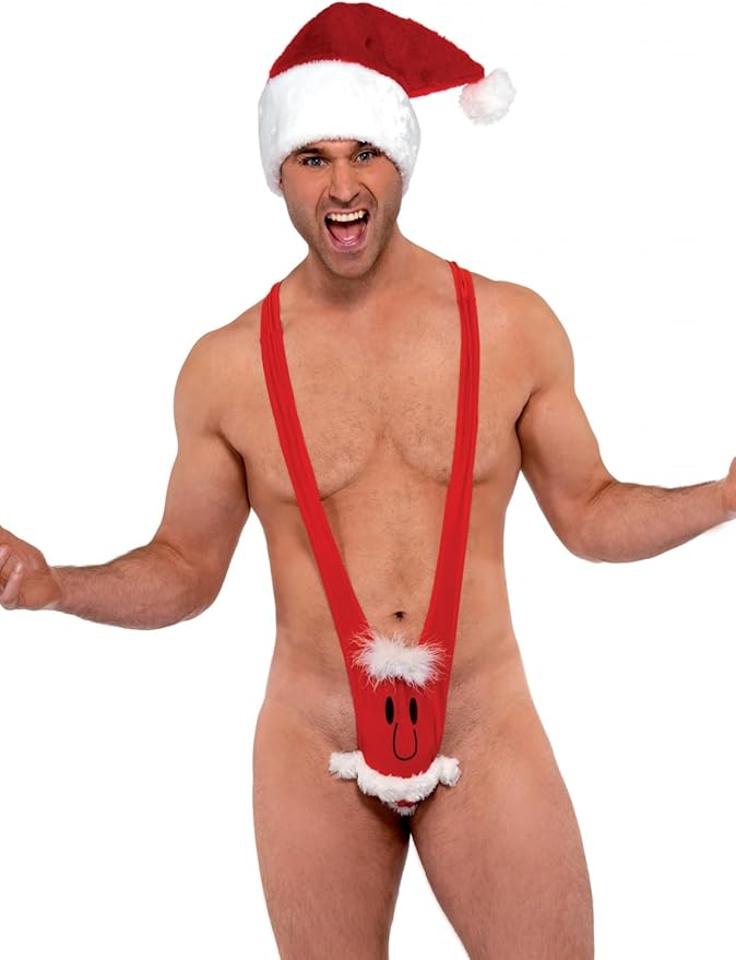 Santa Kini Red with Santa Face, Christmas Adult