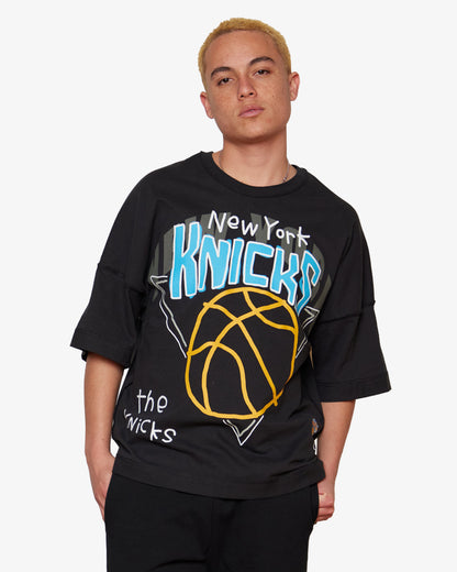 New York Knicks NBA Tee Mens T Shirt Black
