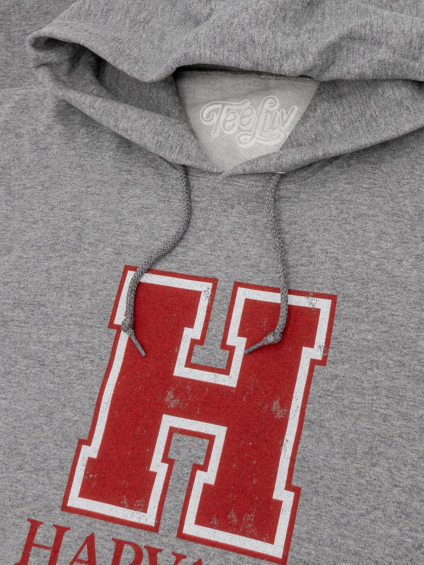 Harvard University H Logo Hooded Sweatshirt Hoodie Oxford Gray