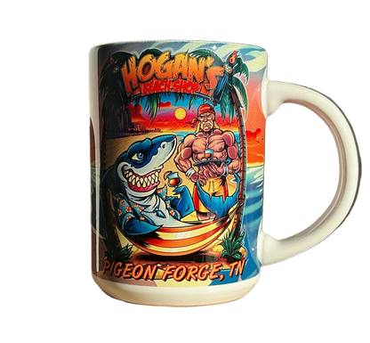 Hulk Hogan Hogan's Beach Shop Shark Hammock Coffee Mug