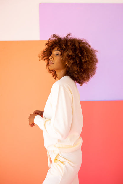 Sesame Street Squad Goals Womens Crewneck Sweatshirt Ivory