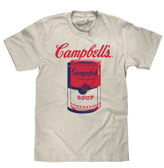 Retro Campbell's Soup Can Mens T Shirt Oatmeal Heather