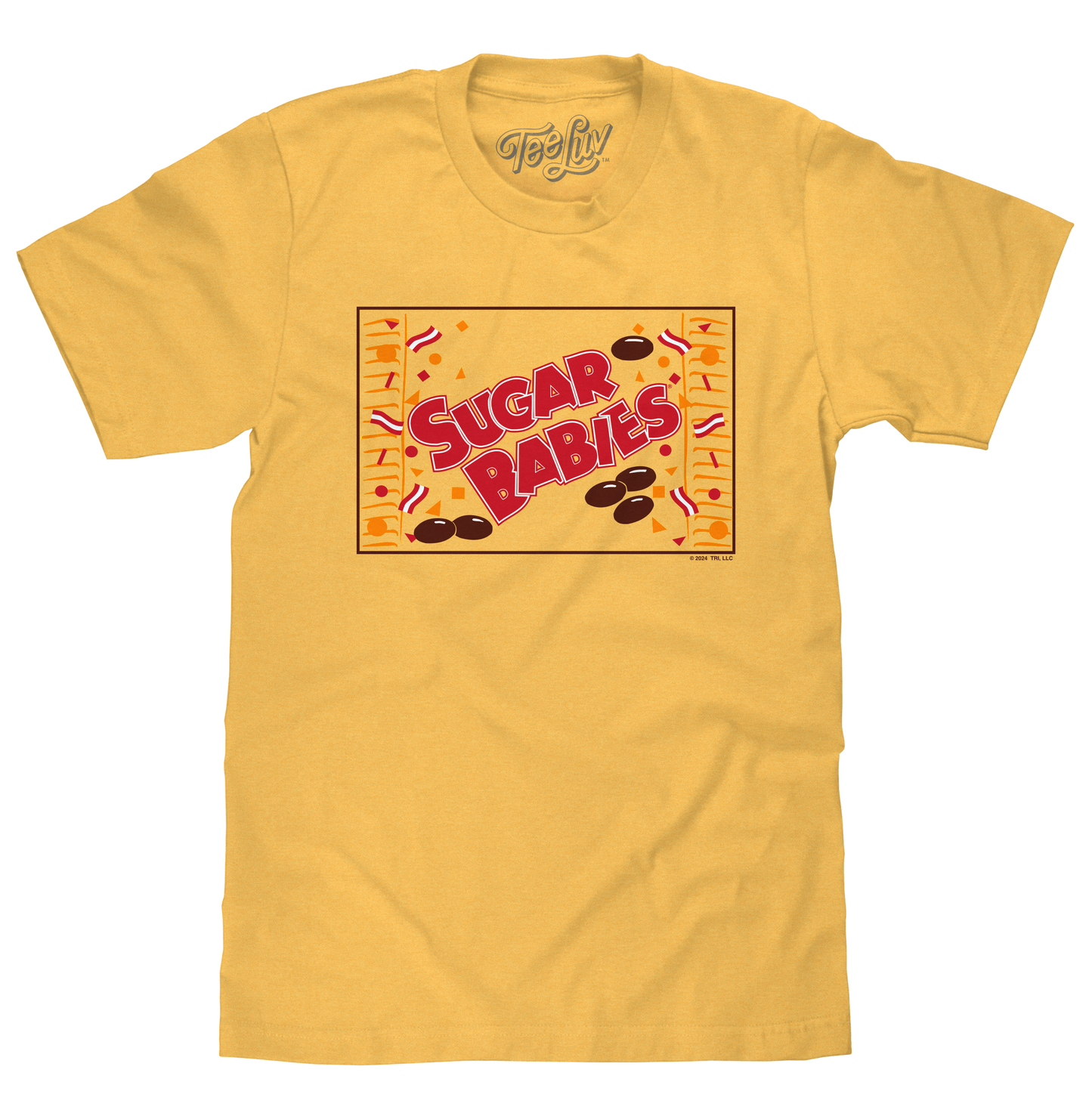 Sugar Babies Caramel Candy Mens T Shirt Banana Yellow