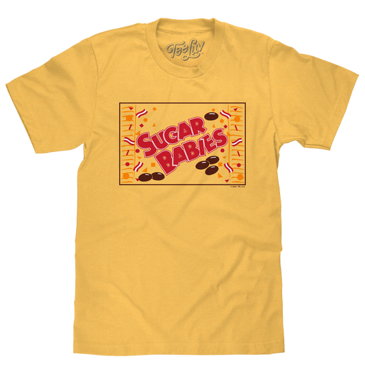 Sugar Babies Caramel Candy Mens T Shirt Banana Yellow