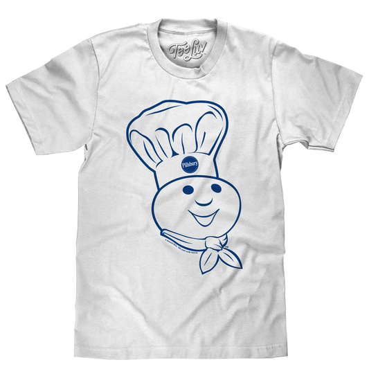 Pillsbury Doughboy Poppin' Fresh Mens T Shirt White