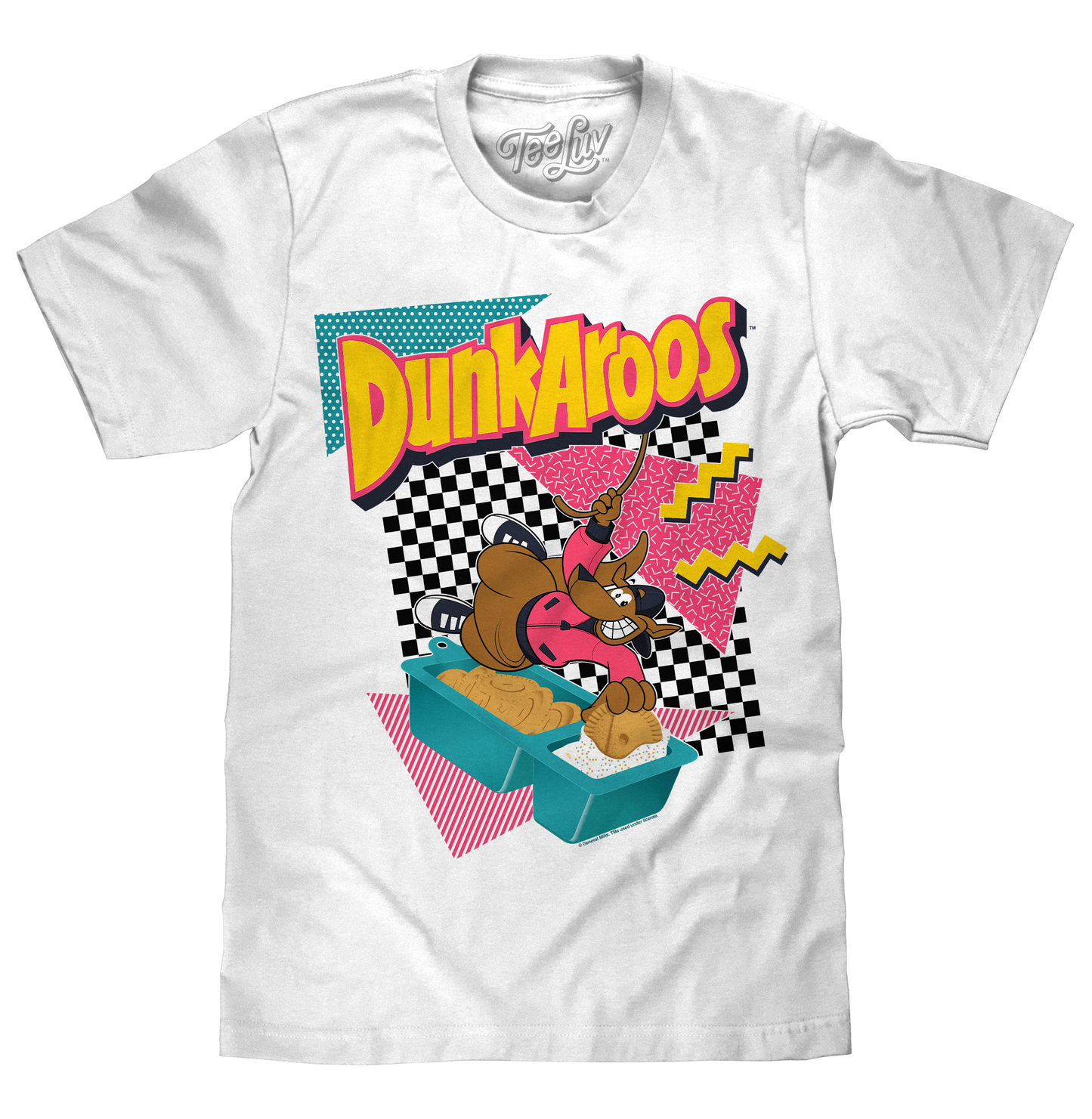 Dunkaroos Kangaroo Mens T Shirt White