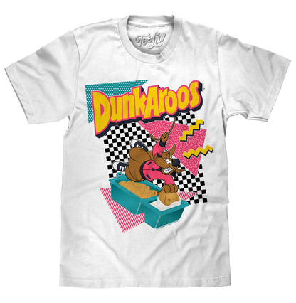 Dunkaroos Kangaroo Mens T Shirt White