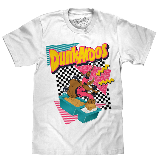 Dunkaroos Kangaroo Mens T Shirt White