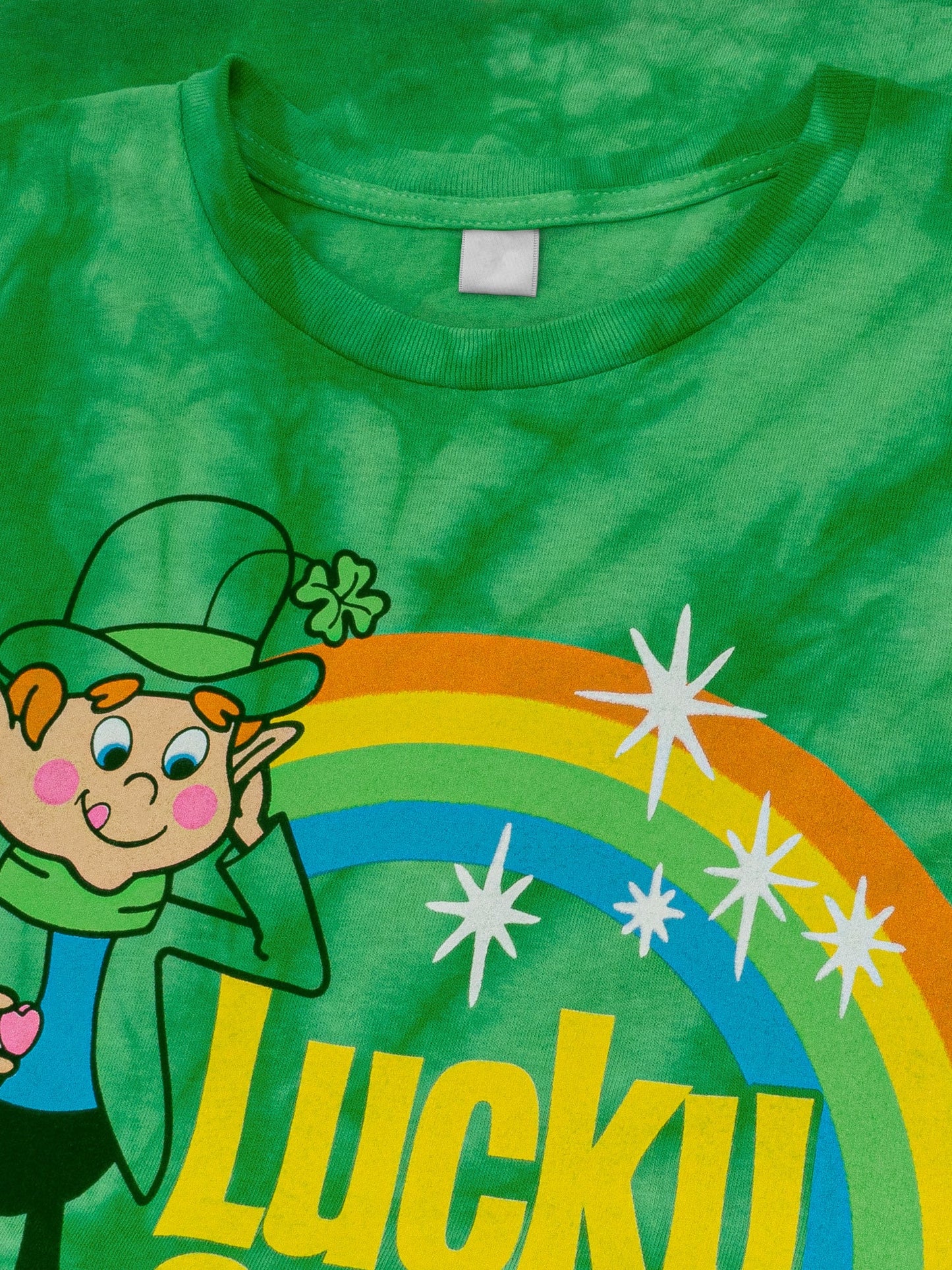Lucky Charms Mens Tie Dye T Shirt Kelly Green Tie Dye