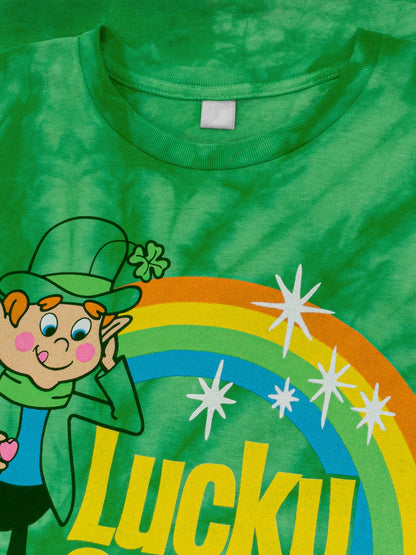Lucky Charms Mens Tie Dye T Shirt Kelly Green Tie Dye