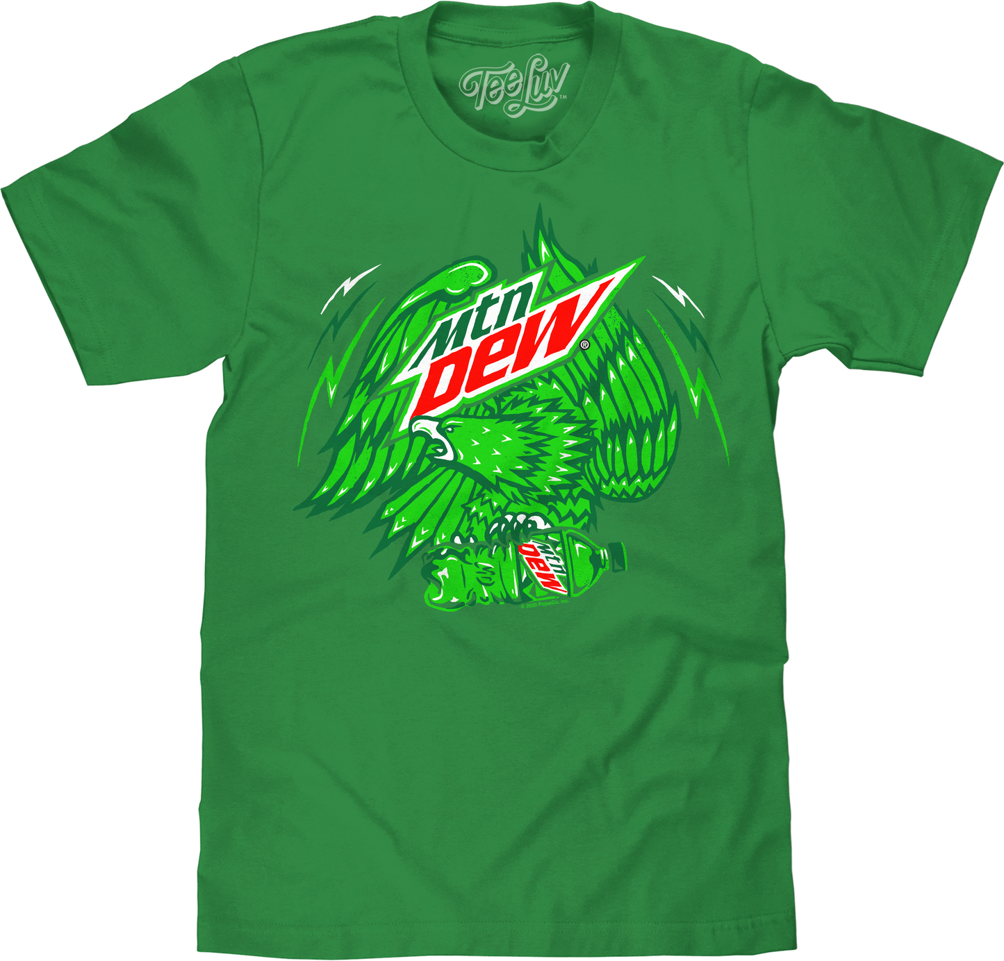 Mountain Dew Eagle Mens T Shirt Green