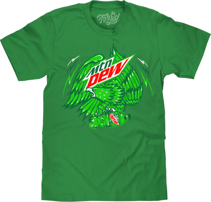 Mountain Dew Eagle Mens T Shirt Green
