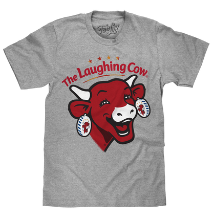 The Laughing Cow Cheese Logo Mens T Shirt Athletic Gray Heather