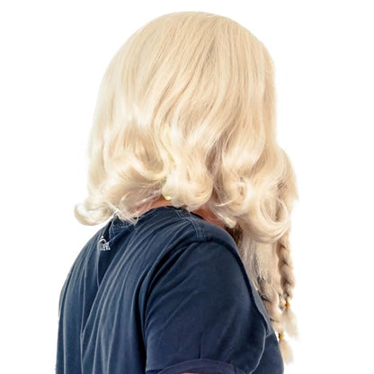 Adult Deluxe Viking Barbarian Norse Halloween Cosplay Costume Wig & Beard Set