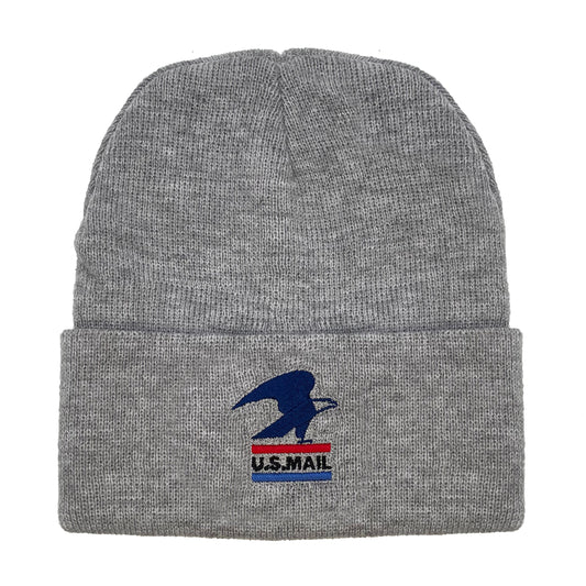 USPS Eagles Beanie Hat Gray