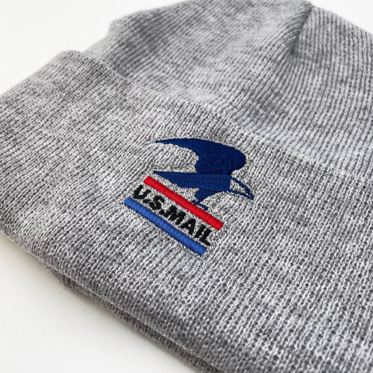 USPS Eagles Beanie Hat Gray