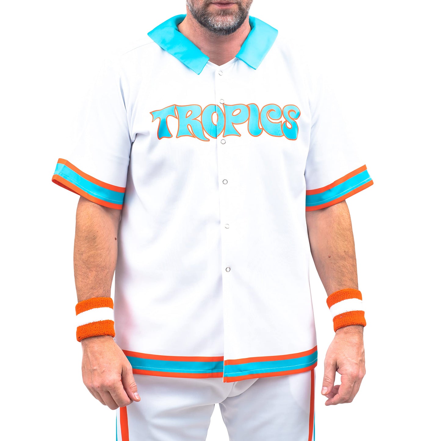 Jackie Moon Basketball Player Flint Tropics Deluxe Halloween Costume Warm Up Complete Set Cosplay