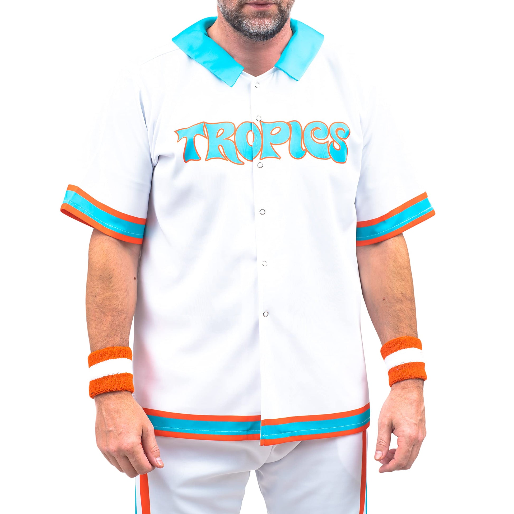 Jackie Moon Basketball Player Flint Tropics Deluxe Halloween Costume Warm Up Complete Set Cosplay