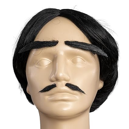 Adams the Spooky Family Gomez Wig Mustache Eyebrow