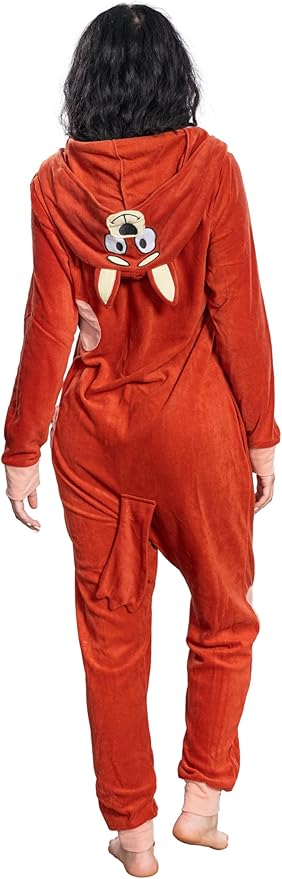 Adult Unisex Playful Colorful Dog Adult Halloween Costume Cosplay Zip Up Pajama Jumpsuit