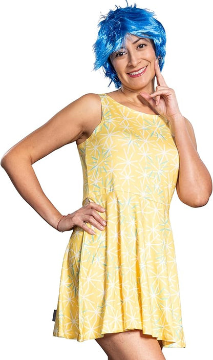 Adult Women’s Joy Cartoon Character Halloween Cosplay Costume 2-Piece Set