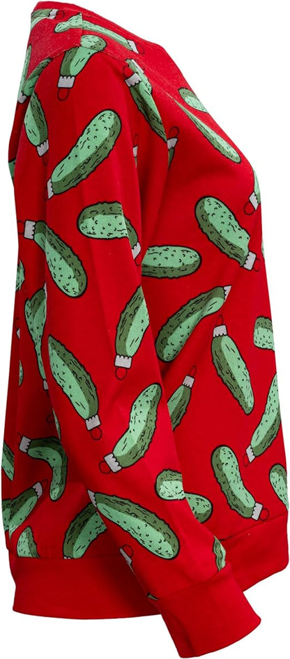Rick and Morty Pickle Youth Red Sweatshirt