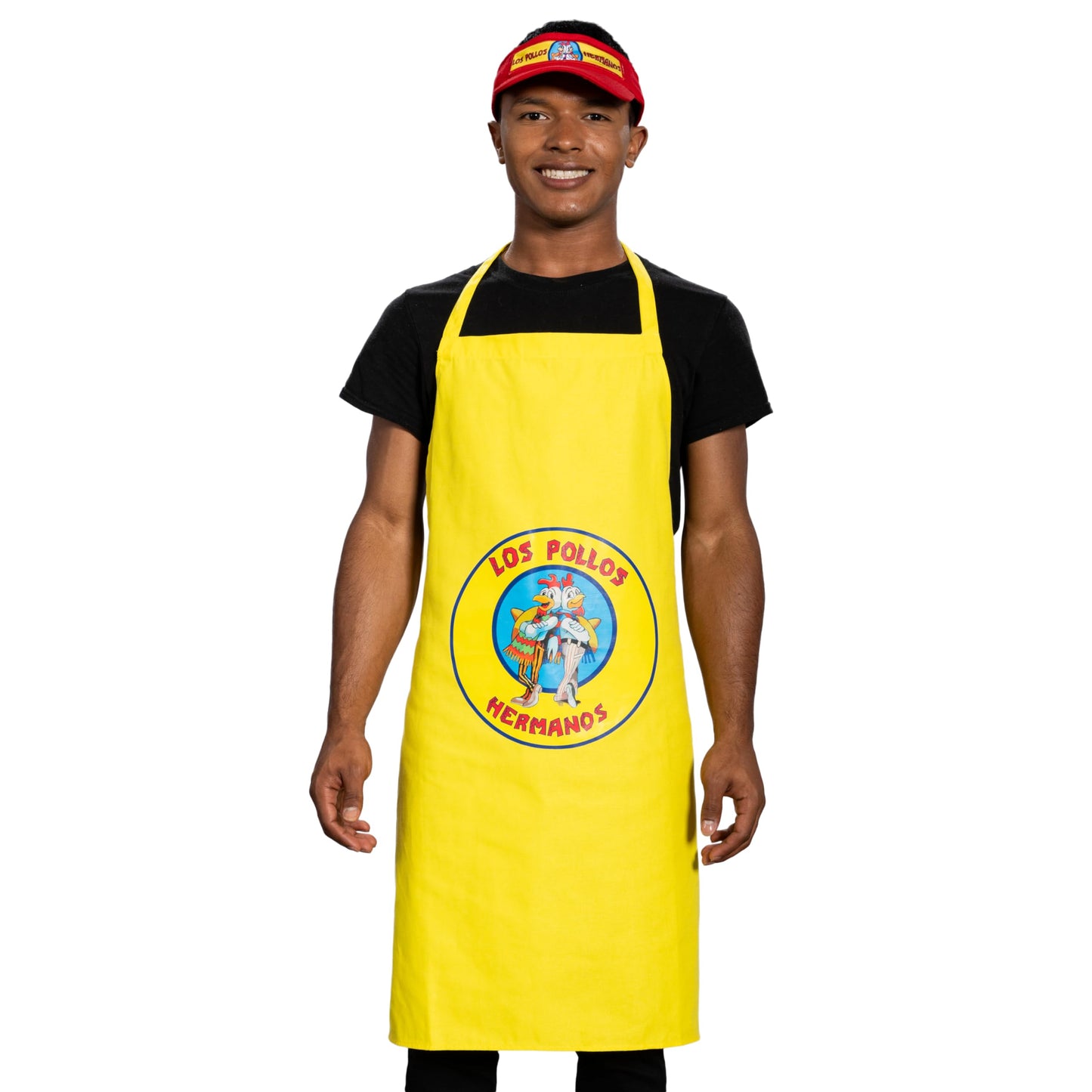 Los Pollos Hermanos: Bad Chicken Man Restaurant Apron and Visor Halloween Costume Cosplay