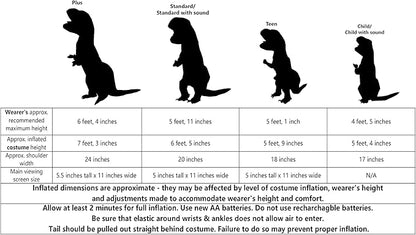 The Original Inflatable T-REX Dinosaur Adult Costume