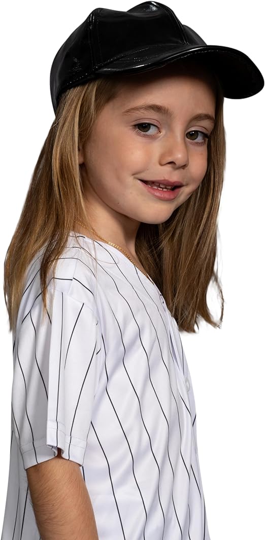 Warriors Baseball Team Pinstriped Jersey Pants and Hat Kids