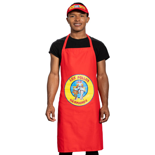 Los Pollos Hermanos: Bad Chicken Man Restaurant Apron and Visor Halloween Costume Cosplay