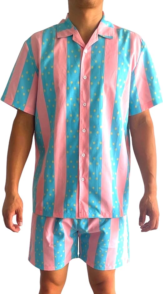 Beauty Boy 80's Dool Movie Ken Button Up Shirt and Shorts Set