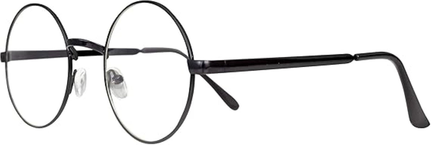 Round Circle Frame Unisex Famous Movie Wizard Halloween Costume Cosplay Glasses