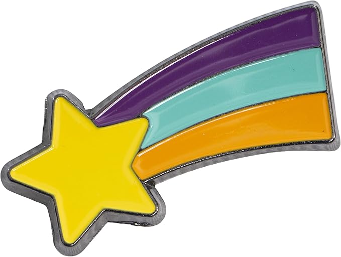 Dipper Blue and White Adult Adjustable Hat Cosplay with Rainbow and Christmas Tree Pins Halloween Costume Accessory Set