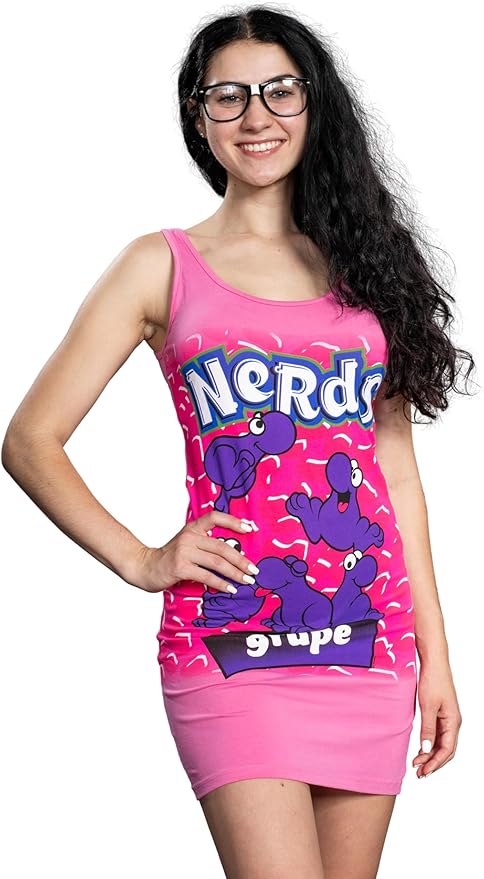 Women's Nerds Candy Halloween Cosplay Costume Tank Dress (3 Colors)