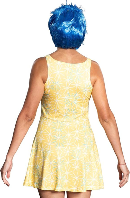 Adult Women’s Joy Cartoon Character Halloween Cosplay Costume 2-Piece Set