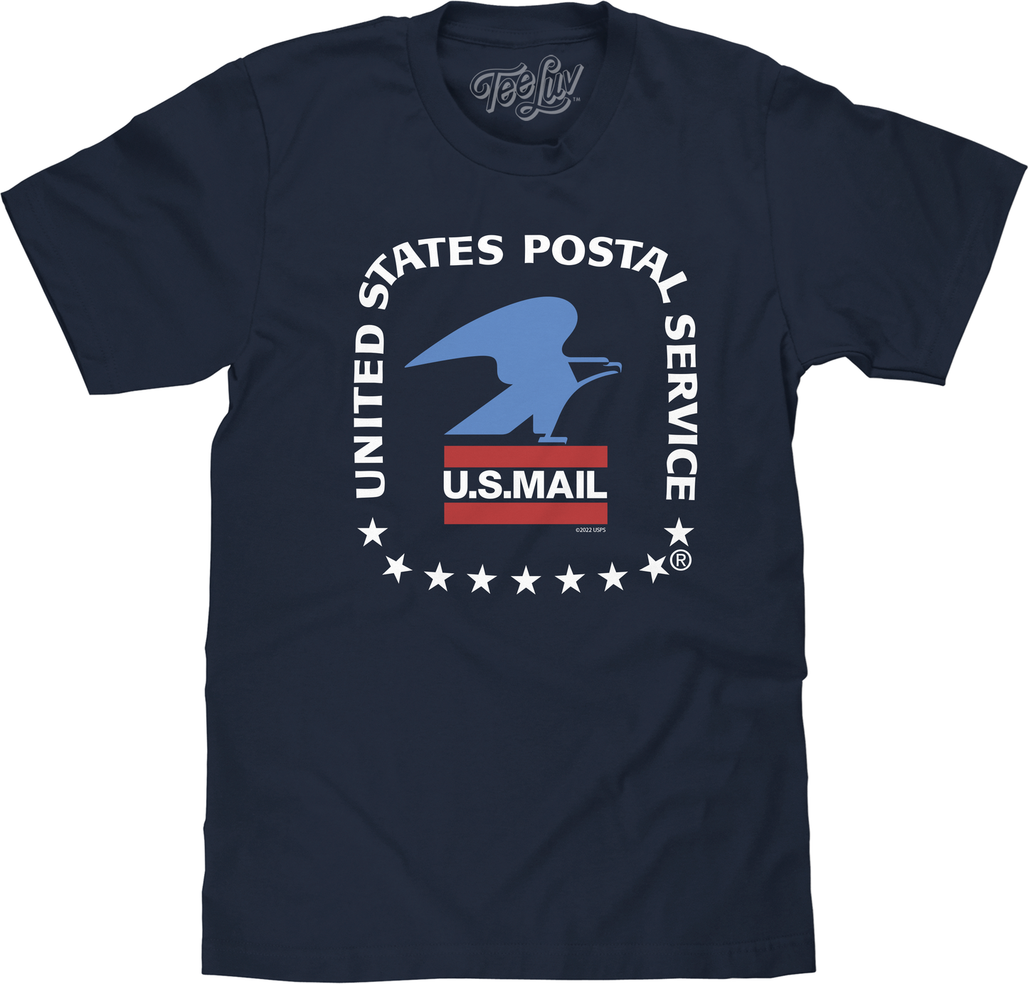United States Postal Service U.S. Mail Eagle Mens T Shirt Navy Blue